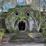 Statue of Orco delle Favole at the Monster Park of Bomarzo