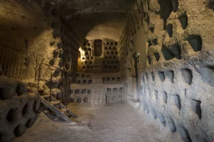 A view of Orvieto Underground showcasing one of the ambient spaces below the city